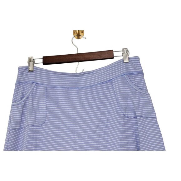 Fresh Produce Skirt Medium Periwinkle Striped Beach Coastal Resortwear Preppy - Picture 2 of 9